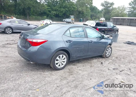 2015 Toyota Corolla Le из США, поврежденный, VIN 2T1BURHE9FC308817